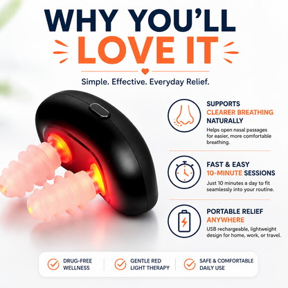 Red Light Nasal Relief That Helps You Breathe Easier In Just Minutes A Day