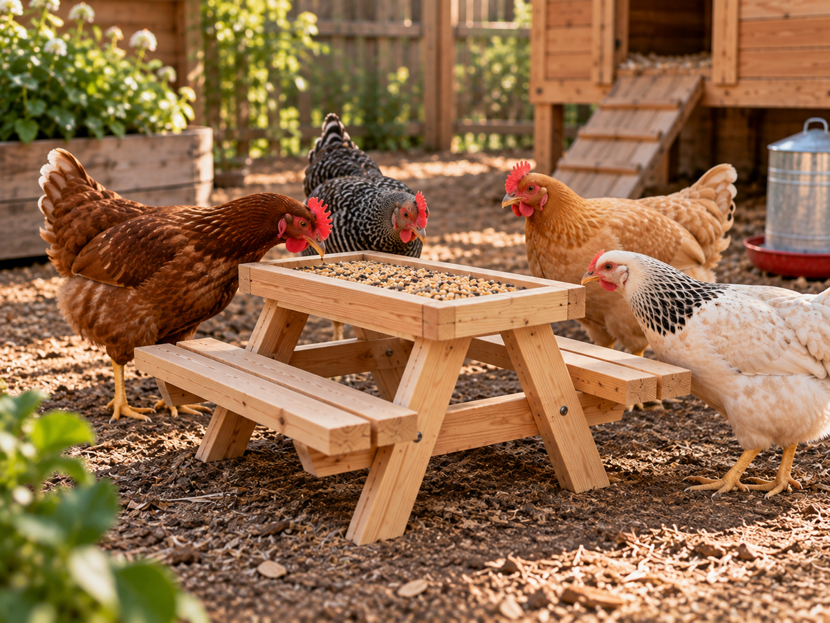 Chicken Picnic Table Build Plans