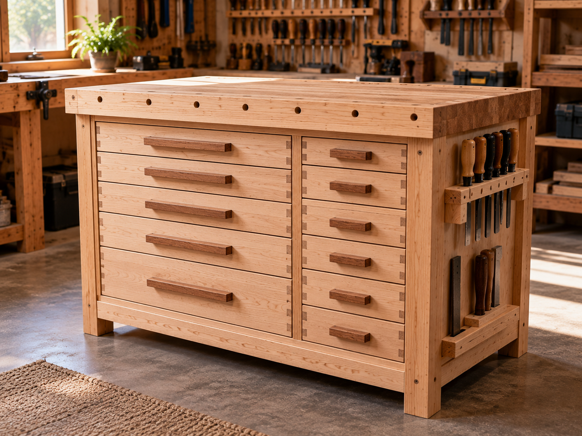 Cordless Power Tool Storage Shelf