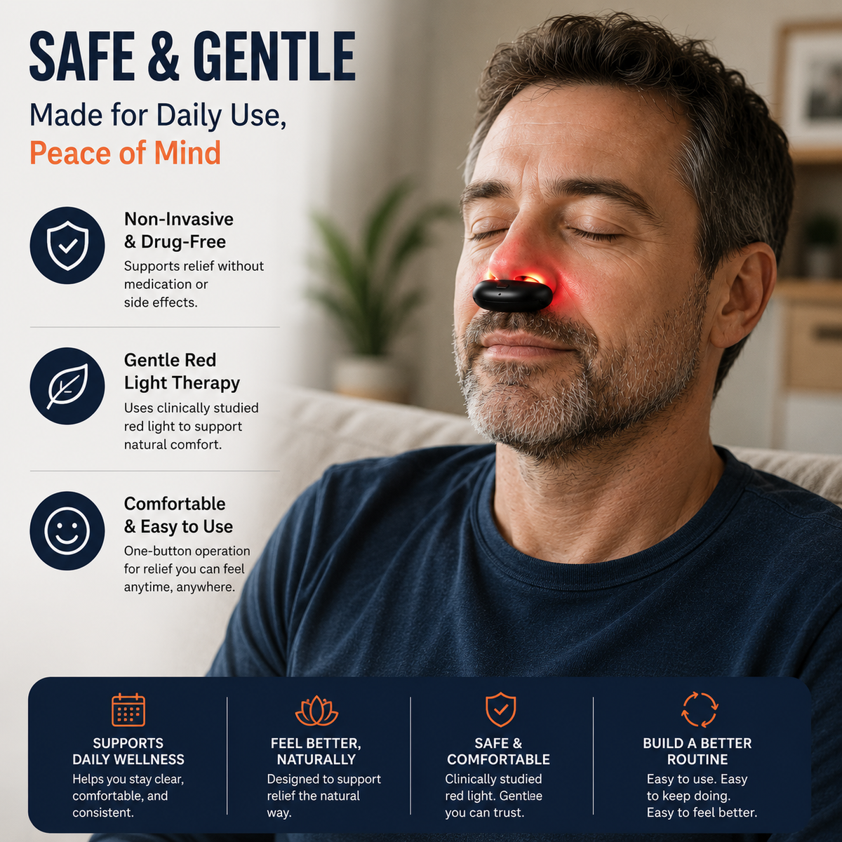 Red Light Nasal Relief That Helps You Breathe Easier In Just Minutes A Day